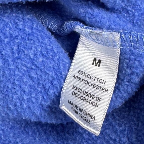 Playboy‎ by PacSun Blue Ombre Crewneck Sweatshirt M Flower Smiley Graphic Logo - Picture 8 of 8